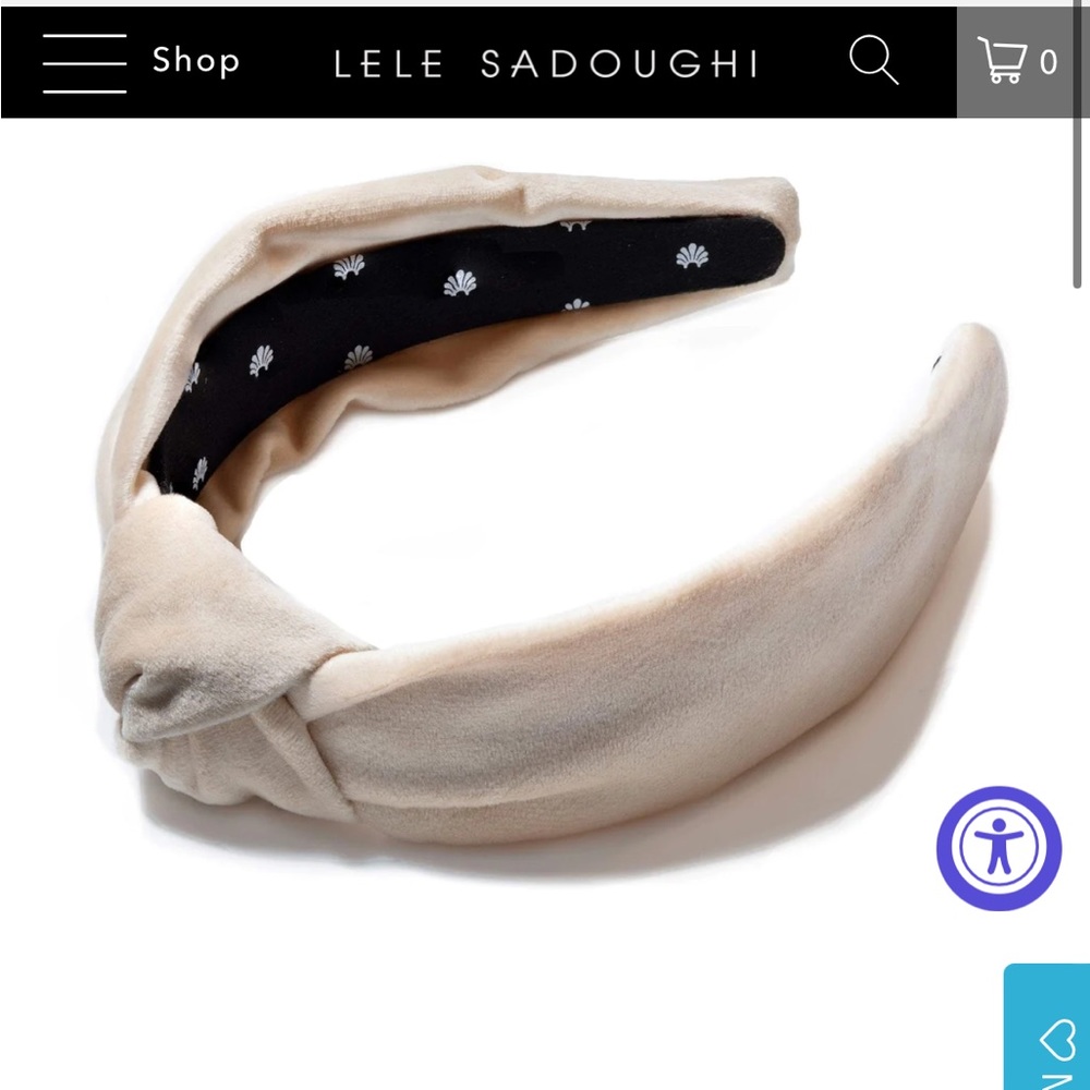 Lele Sadoughi headband, never worn